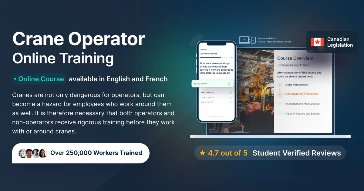 Crane Operator Online Training & Certification | eSafetyFirst