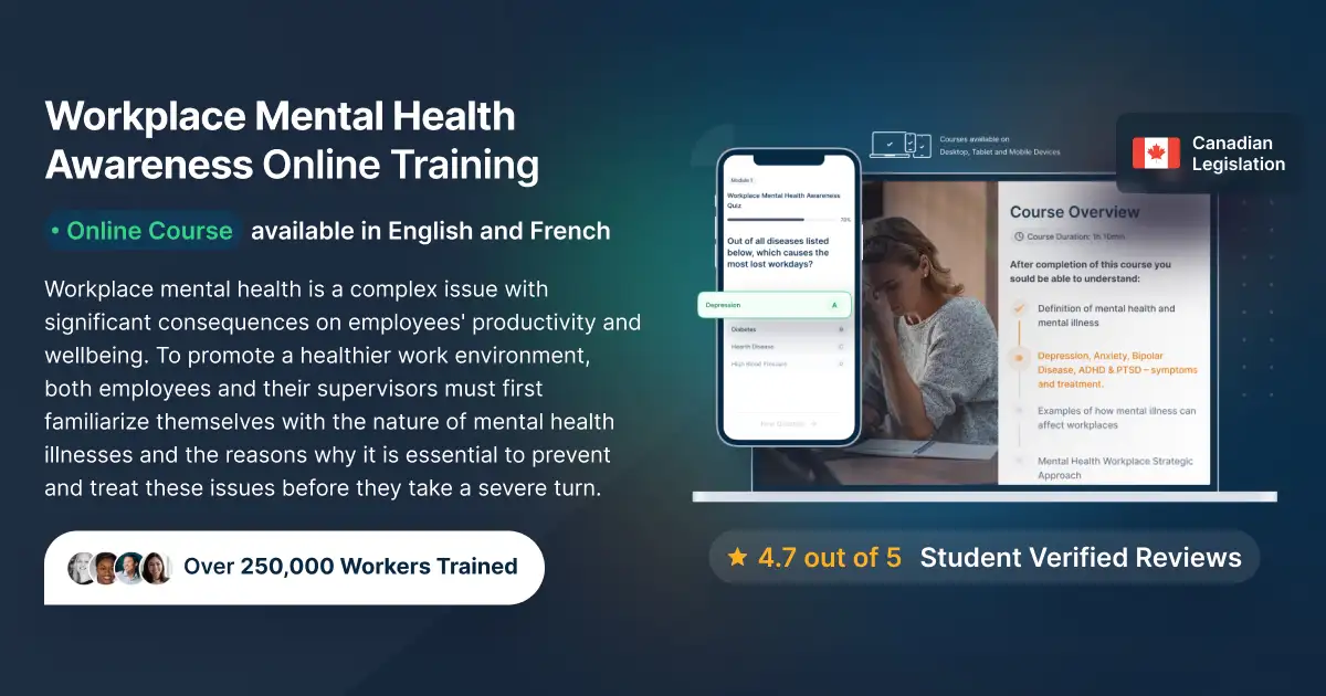 Workplace Mental Health Awareness Online Training & Certification ...