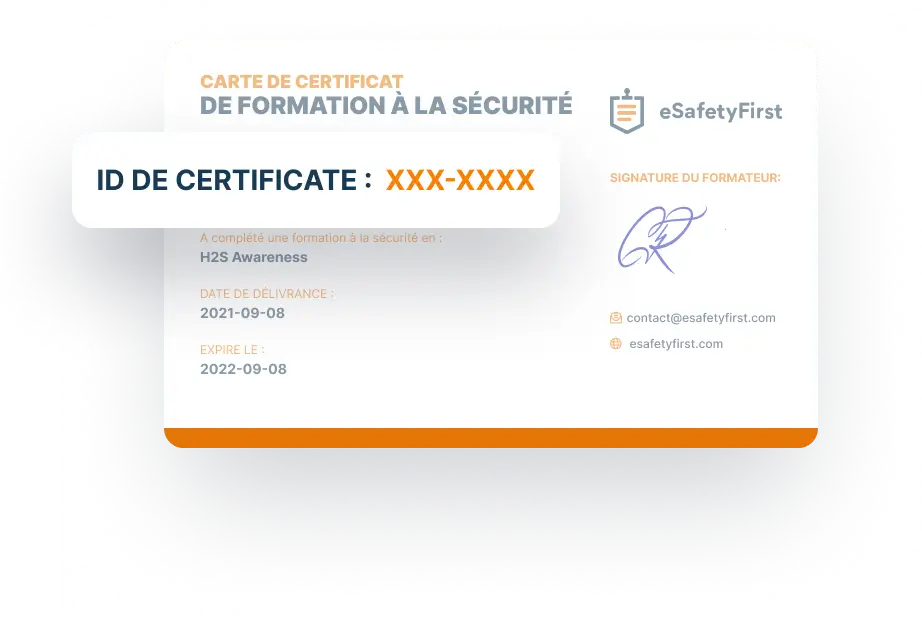 Image montrant une vérification de carte de certification