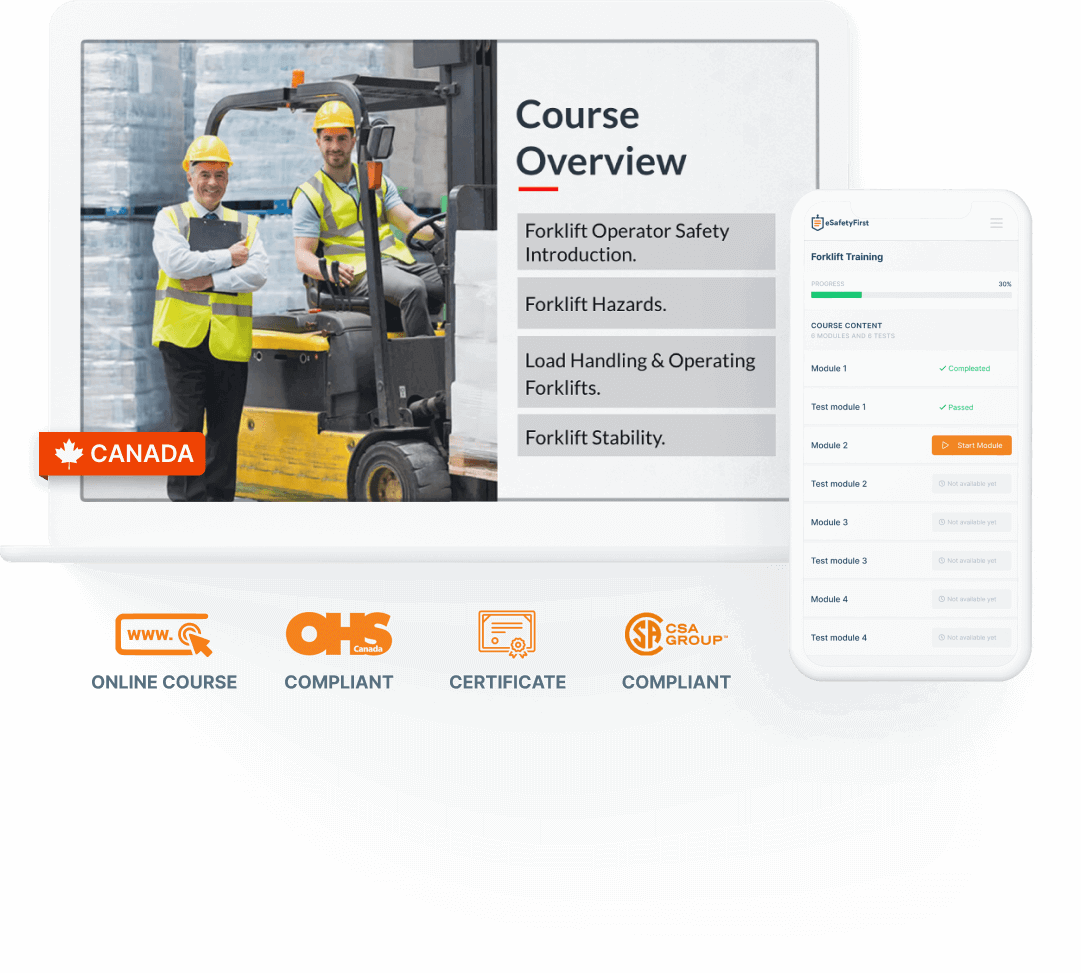 Esafety First Canada Forklift Training Course